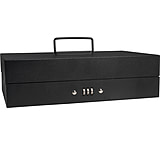 Image of Barska Slim Combo Lock Cash Box w/ Removable Tray, Lid Money Clip