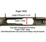 Image of Boyds Hardwood Gunstocks Barracuda Ruger 10/22 Any Barrel Channel Rifle Stock