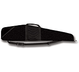 Image of Bulldog Cases &amp; Vaults Pinnacle Black with Black Trim &amp; Black Leather 44&quot; Rifle Case BD207-44