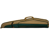 Image of Bulldog Cases &amp; Vaults Hybrid &quot;Magnum&quot; Shotgun Case 52&quot; Green w/ Tan Trim BD276