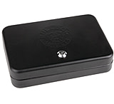Image of Bulldog Cases &amp; Vaults Personal Safe With Key Lock And Security Cable Exterior Dimensions 9.5 X 6.5 X 2 Inches Black BD1120