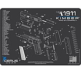 Cerus Gear 3mm Promats 12&quot;x17&quot; Kimber 1911 Pro/comp Char Grey