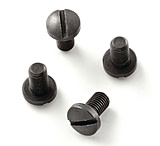Hogue Grip Screws For Government and Officers, Slotted, Black, Package of Four 45008