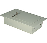 Image of Leapers UTG Deluxe Steel Pistol Wall Safe w/ Key Entry Recessed Design-Off-White