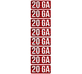 Image of MTM Ammo Caliber Labels 20ga 8-pack
