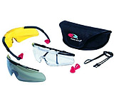 Image of Radians Impact Resistant Clear/Gray/Vermillion Glasses w/UV Polycarbonate L PAVC11281