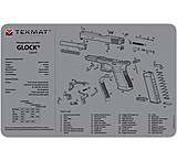 Tekmat Armorers Bench Mat 11inx17in Glock Gen4, Grey, 17-GLOCKG4-GY