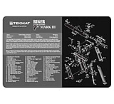 Tekmat Armorers Bench Mat 11inx17in Ruger Mark III Pistol, 17-RUGERMK3