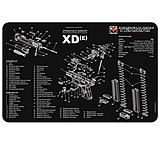 Tekmat Armorers Bench Mat 11inx17in Springfield XDE Pistol, 17XDE