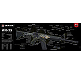 Image of Tekmat Armorers Bench Mat Ultra 15&quot;x44&quot; Ar-15 Cut Away
