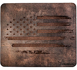 Image of Versacarry Leather Cleaning Mat 13"x11" American Flag Brn