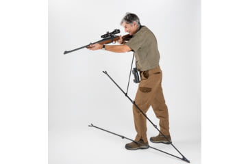 Image of 4 Stable Sticks Monteria Shooting Stick, Black, MONTERIA