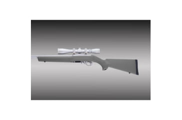 Image of Hogue Hoge Rubber Overmolded Stock with .920 Dia Barrel Channel for Ruger 10-22 Slate Grey 0F7B0353, HA22212