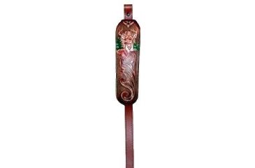 Image of AA&amp;E Leathercraft AA&amp;E Leathercraft Brown Contoured Sling w/Cushioned Strap &amp; Deer Imprint 8501007210