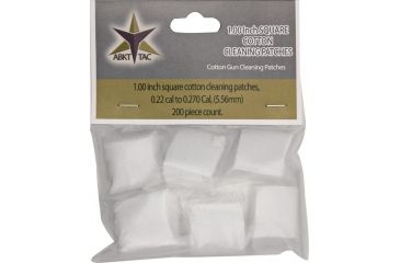 Image of ABKT Tac Square Cleaning Patches 1in 0.22cal to 0.270cal,5.56 mm 200 pc AB0051