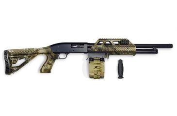 Image of Adaptive Tactical Adjustable Stock w/ 10 Rnd Drum Sidewinder Venom Magazine-fed Shotgun System- Maverick 88 12 Gauge, MultiCam, 12ga 10rd Drum, AT-00223