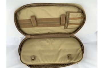 Image of Advance Warrior Solutions Frame 28in AR Pistol/SBR Case w/ Backpack Strap, 600D Poly PVC, Tan/Black, FR28RBP-TN/BL