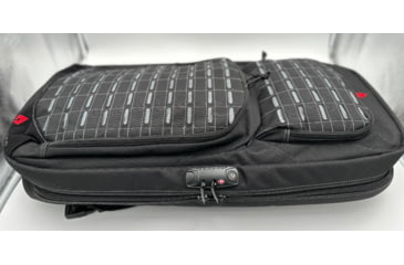 Image of Advance Warrior Solutions Frame 28in AR Pistol/SBR Case w/ Backpack Strap, TSA Lock, 600D Poly PVC, Black/Gray, FR28RBP-BL/GR/TSA