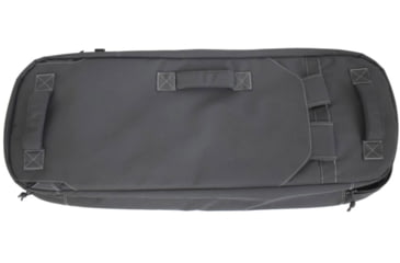 Image of Advance Warrior Solutions Frame 36in Rifle Case w/ Backpack Strap, 600D Poly PVC, Black/Grey, FR36RBP-BL/GR