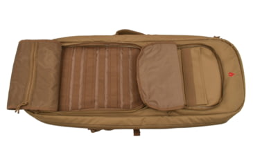 Image of Advance Warrior Solutions Frame 36in Rifle Case w/ Backpack Strap, 600D Poly PVC, Tan/Black, FR36RBP-TN//BL
