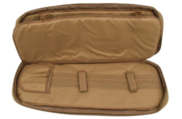 Image of Advance Warrior Solutions Frame 36in Rifle Case w/ Backpack Strap, 600D Poly PVC, Tan/Black, FR36RBP-TN//BL
