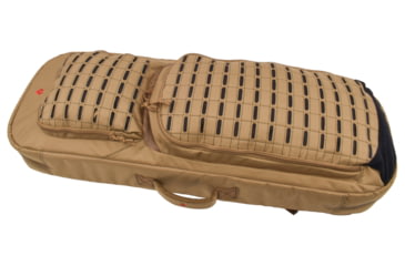 Image of Advance Warrior Solutions Frame 36in Rifle Case w/ Backpack Strap, 600D Poly PVC, Tan/Black, FR36RBP-TN//BL