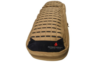 Image of Advance Warrior Solutions Frame 36in Rifle Case w/ Backpack Strap, 600D Poly PVC, Tan/Black, FR36RBP-TN//BL