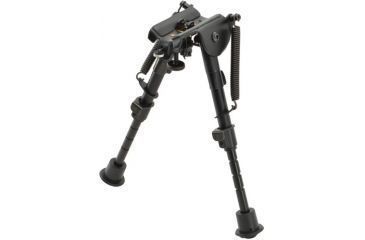 Image of Aimtech Stud Mount 6-9 in Adjustable Notched Leg Bipod, Heavy Duty, Black, AFA-10754
