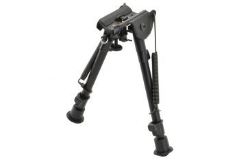 Image of Aimtech Stud Mount 9-13 in Adjustable Notched Leg Bipod, Heavy Duty, Black, AFA-10753