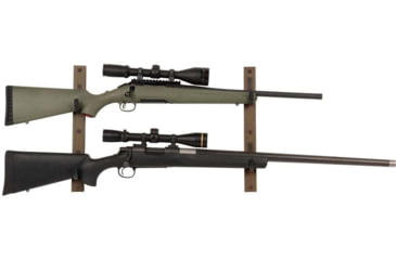 Image of Allen 2-Firearms Gun Collector Hardwood Gun Rack, 2 Rifle/Shotgun, Brown/Black, Wood/Steel, 5659