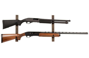Image of Allen 2-Firearms Gun Collector Hardwood Gun Rack, 2 Rifle/Shotgun, Brown/Black, Wood/Steel, 5659