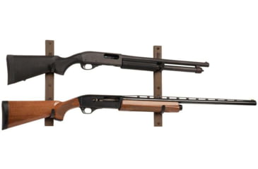 Image of Allen 2-Firearms Gun Collector Hardwood Gun Rack, 2 Rifle/Shotgun, Brown/Black, Wood/Steel, 5659
