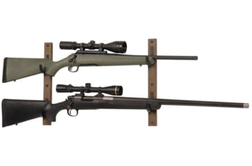Image of Allen 2-Firearms Gun Collector Hardwood Gun Rack, 2 Rifle/Shotgun, Brown/Black, Wood/Steel, 5659