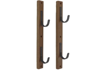 Image of Allen 2-Firearms Gun Collector Hardwood Gun Rack, 2 Rifle/Shotgun, Brown/Black, Wood/Steel, 5659