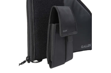 Image of ALLEN 78-7 PISTOL CASE W/MAG POUCH COMPACT BLK