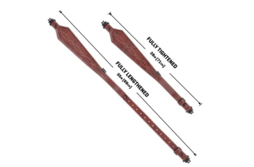 Image of ALLEN 8508 LEATHER SLING WESTERN SCALLOP, BROWN