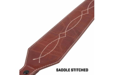 Image of ALLEN 8508 LEATHER SLING WESTERN SCALLOP, BROWN