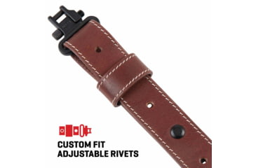 Image of ALLEN 8508 LEATHER SLING WESTERN SCALLOP, BROWN
