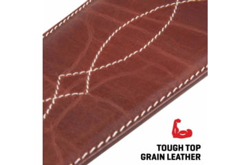 Image of ALLEN 8508 LEATHER SLING WESTERN SCALLOP, BROWN