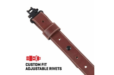 Image of ALLEN 8510 LEATHER SLING DEER DEBOSS, BROWN