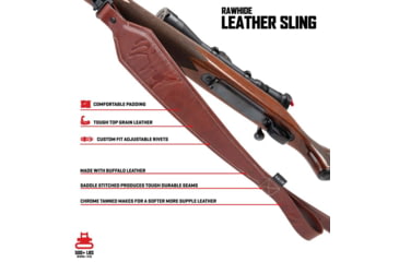 Image of ALLEN 8510 LEATHER SLING DEER DEBOSS, BROWN