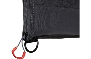 Image of Allen Auto-Fit 2.0 Deluxe Handgun Case, Heather Gray/Red, 12 in x 8 in, 7757