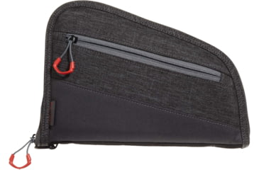Image of Allen Auto-Fit 2.0 Handgun Case, Heather Gray/Red, 10.5 in x 7.25 in, 7748
