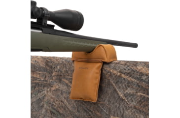 Image of Allen Boulder Leather Window Mount Filled Shooting Rest, Light Brown, OSFM, 15124