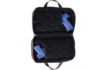 Image of Allen Brown Endura Double Handgun Case, Brown, 50-15