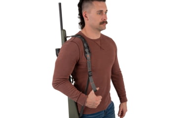 Image of Allen Cirrus Ultralight Silicone Rubber Gun Sling w/BakTrak, Adjustsmant, 28in x 36in Lenght , 500 lbs , Black, 8502