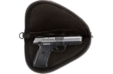 Image of Allen Deluxe Handgun/Pistol Case, 8in, Black/Grey, 444-8