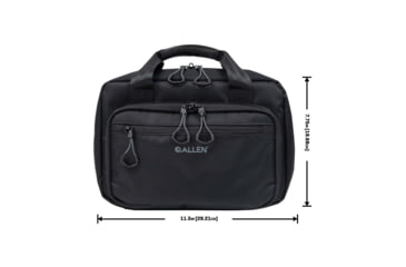 Image of Allen Double Pistol Bag, Black, 3639