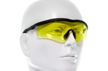Image of Allen Guardian Shooting Safety Glasses, Black Frame, Yellow Lenses, One Size, 2379