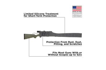 Image of Allen Gun Sock, 3 Pack, Heather Gray, 52x3.75in, 13130